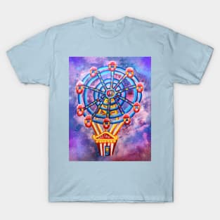 Dream Carnival Ferris Wheel Hot Air Balloon T-Shirt